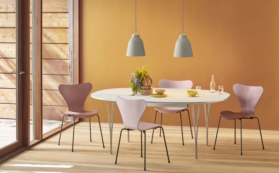 Fritz Hansen Vlinderstoel Stoel Zwart, Coloured Ash Pale Rose 8 Fritz Hansen Vlinderstoel Stoel Zwart, Coloured Ash Pale Rose - Afbeelding 6