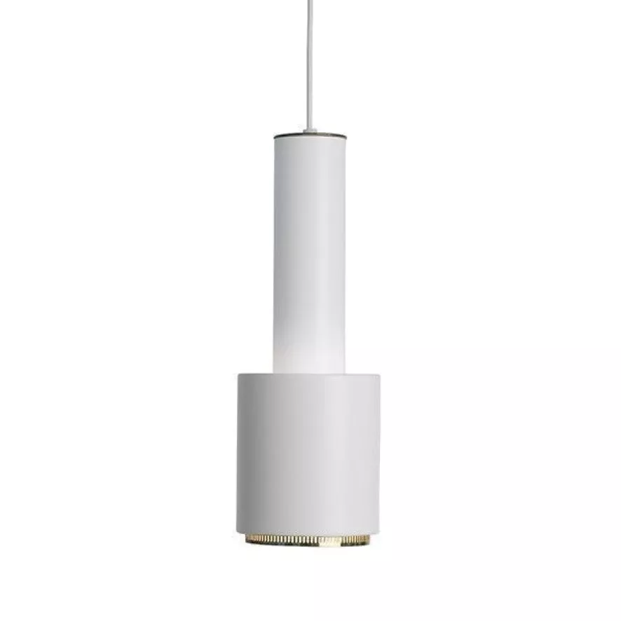 Artek Aalto A110 Hanglamp Ø16 Wit, Messing Ring 3 Artek Aalto A110 Hanglamp Ø16 Wit, Messing Ring