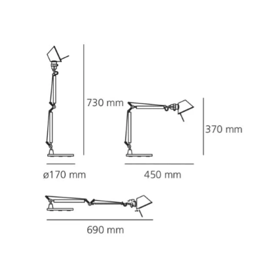 Artemide Tolomeo Micro Bureaulamp Retrofit Blauw 17 Artemide Tolomeo Micro Bureaulamp Retrofit Blauw - Afbeelding 15