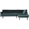 BePureHome Rodeo Velvet Hoekbank Rechts Teal