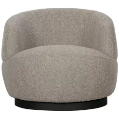 BePureHome Woolly Draaifauteuil Naturel Gemeleerd