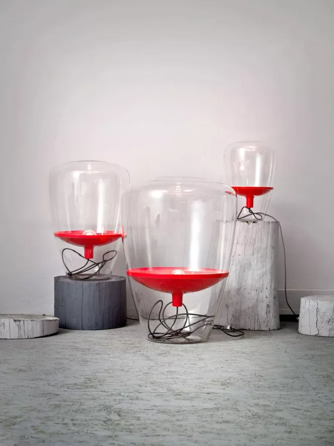 Brokis Balloons Tafellamp Medium Transparant - Chroom Zwart 14 Brokis Balloons Tafellamp Medium Transparant - Chroom Zwart - Afbeelding 12