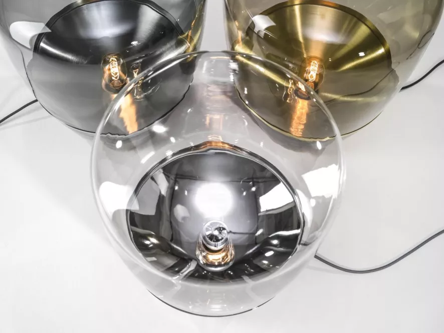 Brokis Balloons Tafellamp Medium Transparant - Chroom Zwart 8 Brokis Balloons Tafellamp Medium Transparant - Chroom Zwart - Afbeelding 6