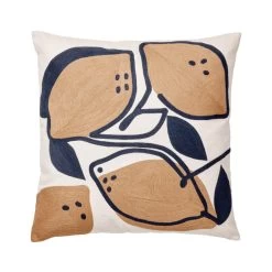 Broste Copenhagen Limone Citroen Kussen 50x50 Oranje