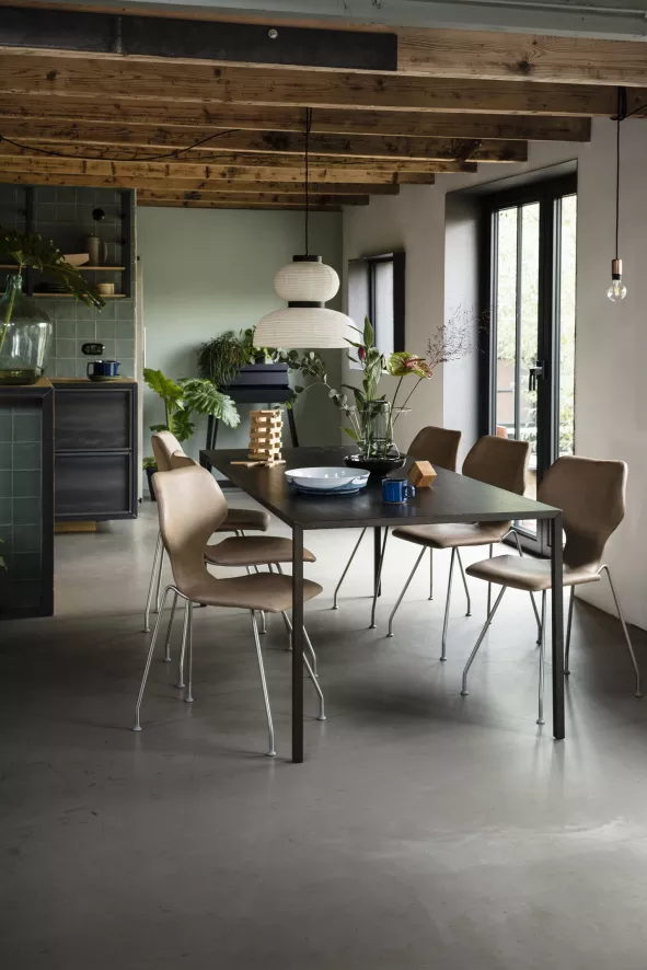 Design On Stock Cavalletta Stoel, Onderstel Zwart, Stof Ploegwool Amaranth 11 Design On Stock Cavalletta Stoel, Onderstel Zwart, Stof Ploegwool Amaranth - Afbeelding 9