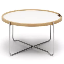 Carl Hansen & Son CH417 Tray Salontafel 62 Geolied Eiken, White/black Laminate