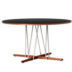 Carl Hansen & Son E020 Embrace Tafel 139.5cm Walnoot Zwart, Geolied Onderstel