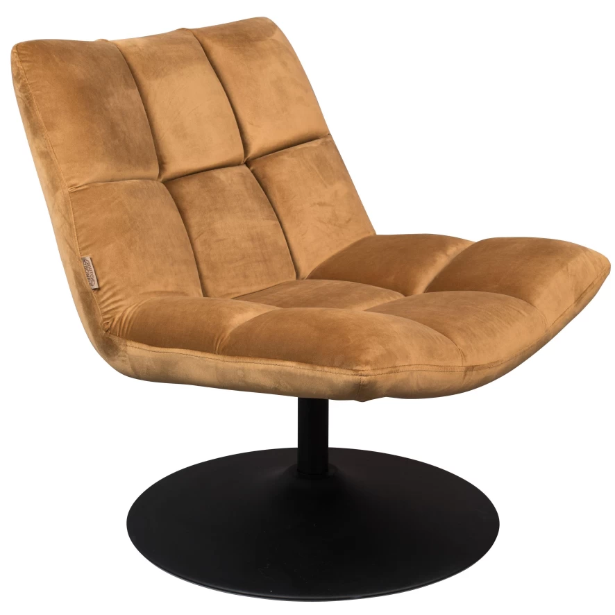Dutchbone Bar Fauteuil Draaifauteuil Velvet Goudbruin 3 Dutchbone Bar Fauteuil Draaifauteuil Velvet Goudbruin
