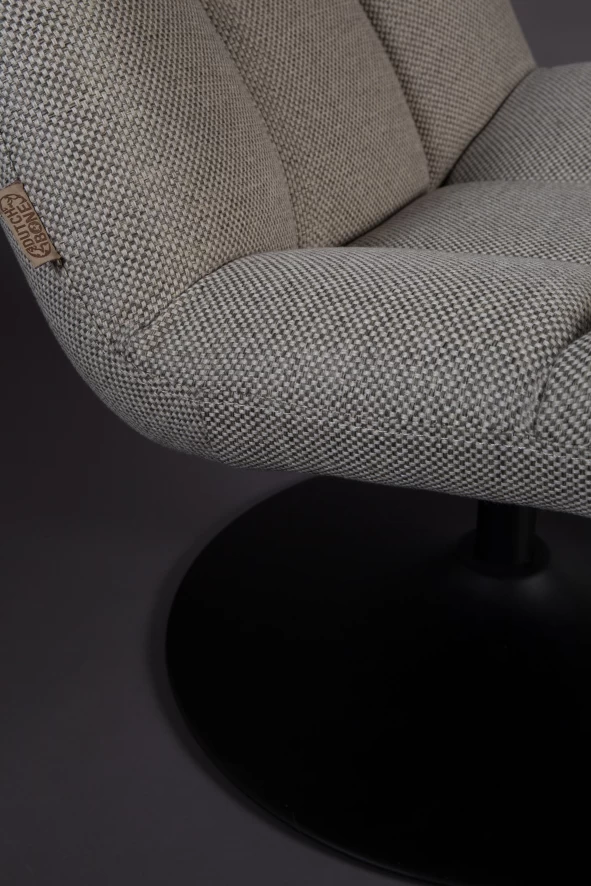 Dutchbone Bar Fauteuil Draaifauteuil Velvet Goudbruin 9 Dutchbone Bar Fauteuil Draaifauteuil Velvet Goudbruin - Afbeelding 7