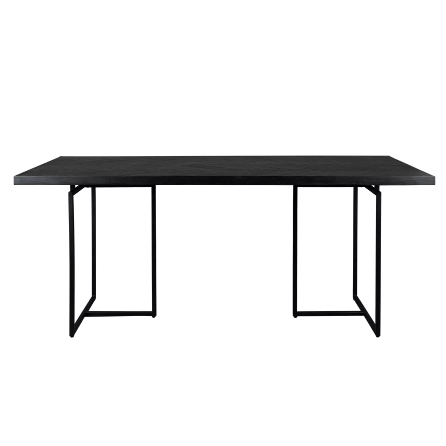 Dutchbone Class Eettafel 180x90 Zwart 3 Dutchbone Class Eettafel 180x90 Zwart