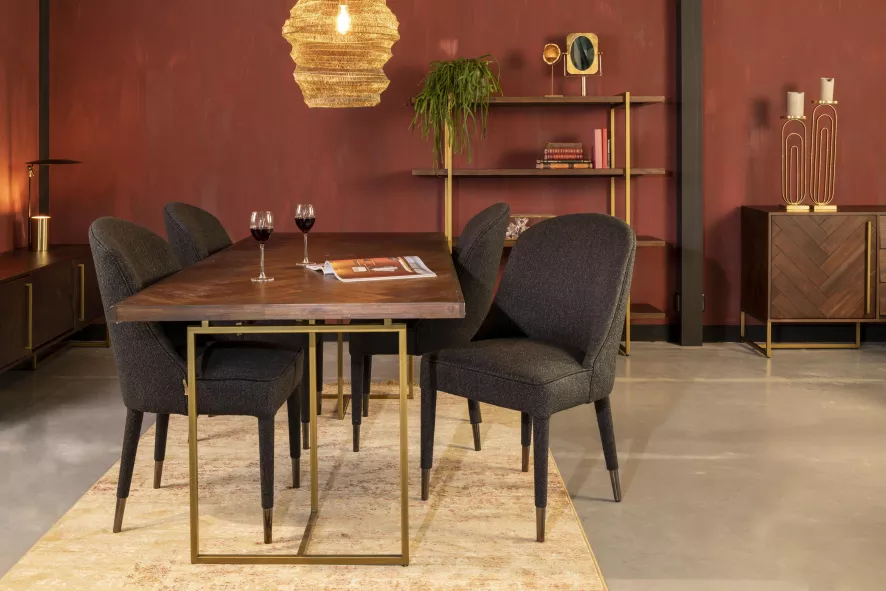 Dutchbone Class Eettafel 180x90 Zwart 8 Dutchbone Class Eettafel 180x90 Zwart - Afbeelding 6