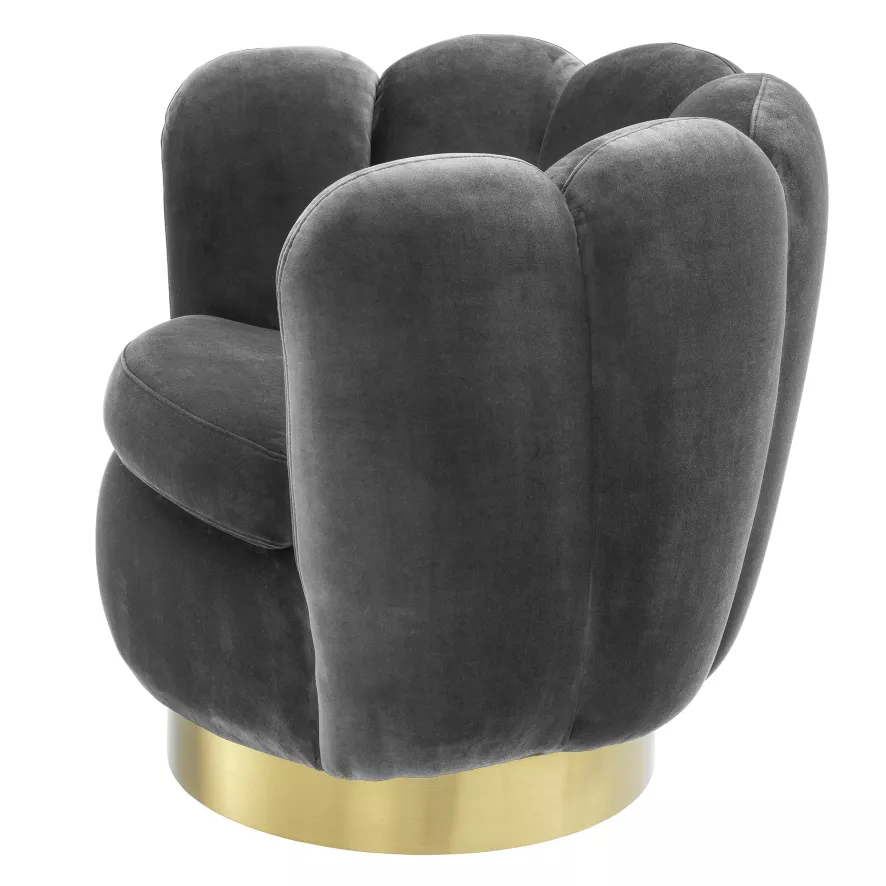 Eichholtz Mirage Fauteuil Draaibaar Savona Nude Velvet 14 Eichholtz Mirage Fauteuil Draaibaar Savona Nude Velvet - Afbeelding 12