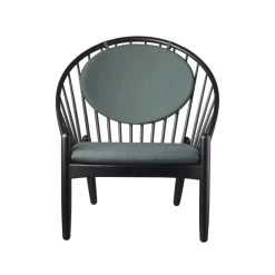 FDB Møbler J166 Fauteuil Eiken Zwart Donkergroen