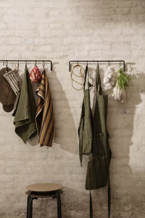 Ferm Living Hale Yarn-dyed Theedoek Olive/green 13 Ferm Living Hale Yarn-dyed Theedoek Olive/green - Afbeelding 11