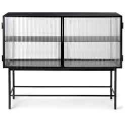 Ferm Living Haze Dressoir Reeded Glas Zwart