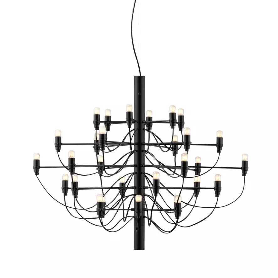 Flos 2097/30 By Gino Sarfatti Kroonluchter Ø88 Transparant Zwart 10 Flos 2097/30 By Gino Sarfatti Kroonluchter Ø88 Transparant Zwart - Afbeelding 8