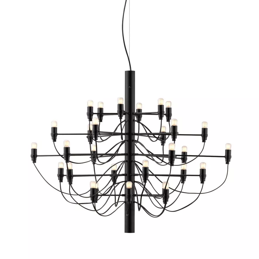 Flos 2097/30 By Gino Sarfatti Kroonluchter Ø88 Transparant Zwart 3 Flos 2097/30 By Gino Sarfatti Kroonluchter Ø88 Transparant Zwart