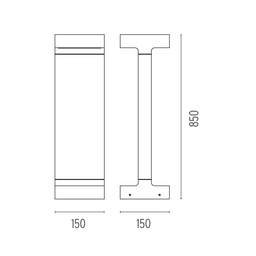 Flos Casting T 150x850 Sokkellamp LED 2700K Donkerbruin 4 Flos Casting T 150x850 Sokkellamp LED 2700K Donkerbruin - Afbeelding 2