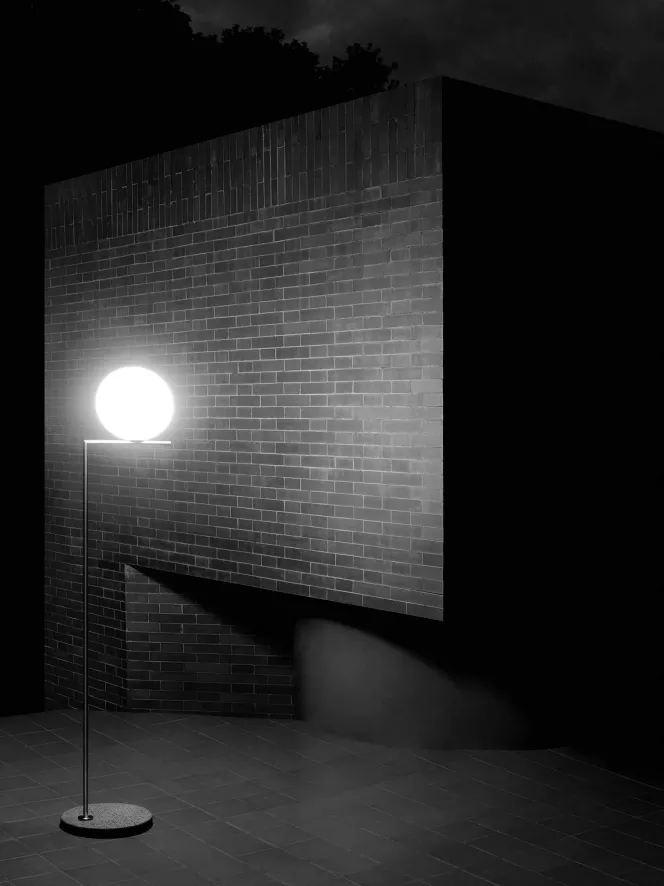 Flos IC Lights F1 Outdoor Vloerlamp Donkerbruin, Voet Beige 14 Flos IC Lights F1 Outdoor Vloerlamp Donkerbruin, Voet Beige - Afbeelding 12