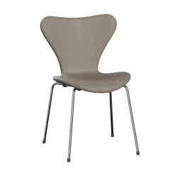 Fritz Hansen Series 7 Gestoffeerde Stoel Chrome Onderstel Essential Grey
