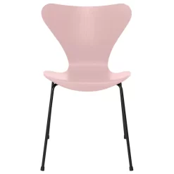 Fritz Hansen Vlinderstoel Stoel Zwart, Coloured Ash Pale Rose