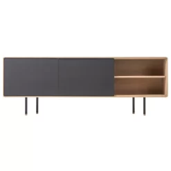 Gazzda Fina Dressoir Tv-meubel 180x45 Whitewash/zwart