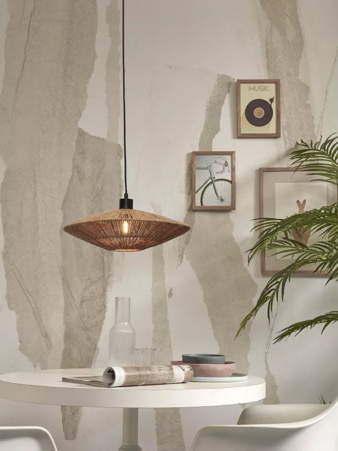 Good&Mojo Iguazu Hanglamp Schijf Ø40 Small Naturel 4 Good&Mojo Iguazu Hanglamp Schijf Ø40 Small Naturel - Afbeelding 2