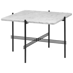 Gubi TS Salontafel 55x55 Zwart/wit Marmer