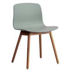 Hay AAC12 Stoel Gelakt Walnoot Onderstel Fall Green