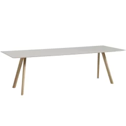 Hay Copenhague CPH30 Tafel 250x90, Gezeept Eiken, Off White Linoleum