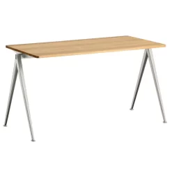 Hay Pyramid 01 Tafel 140x65 Helder Gelakt, Beige Onderstel