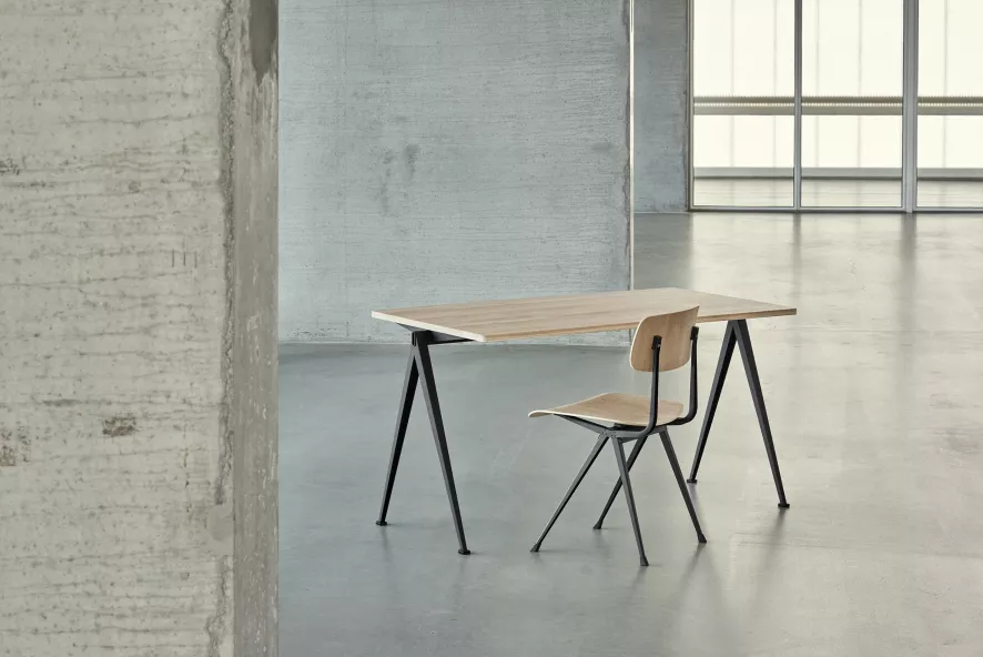 Hay Result Stoel Helder Gelakt, Beige Onderstel 12 Hay Result Stoel Helder Gelakt, Beige Onderstel - Afbeelding 10