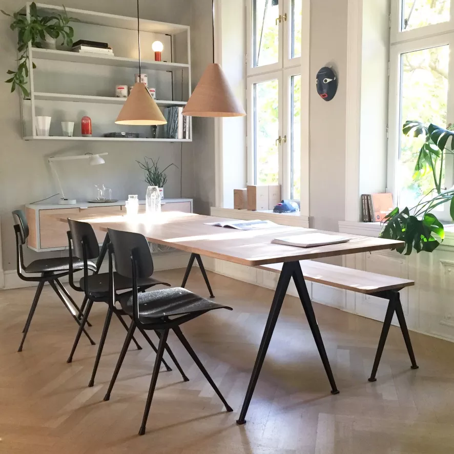 Hay Result Stoel Helder Gelakt, Beige Onderstel 15 Hay Result Stoel Helder Gelakt, Beige Onderstel - Afbeelding 13