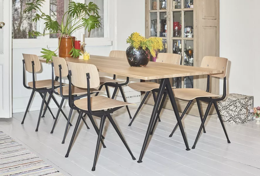 Hay Result Stoel Helder Gelakt, Beige Onderstel 4 Hay Result Stoel Helder Gelakt, Beige Onderstel - Afbeelding 2