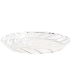 Hay Spin Bijgerecht Bord Set Van 2 Ø11 Transparant/wit Gestreept