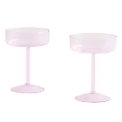 Hay Tint Coupe Champagne Glas Set Van 2 Pink