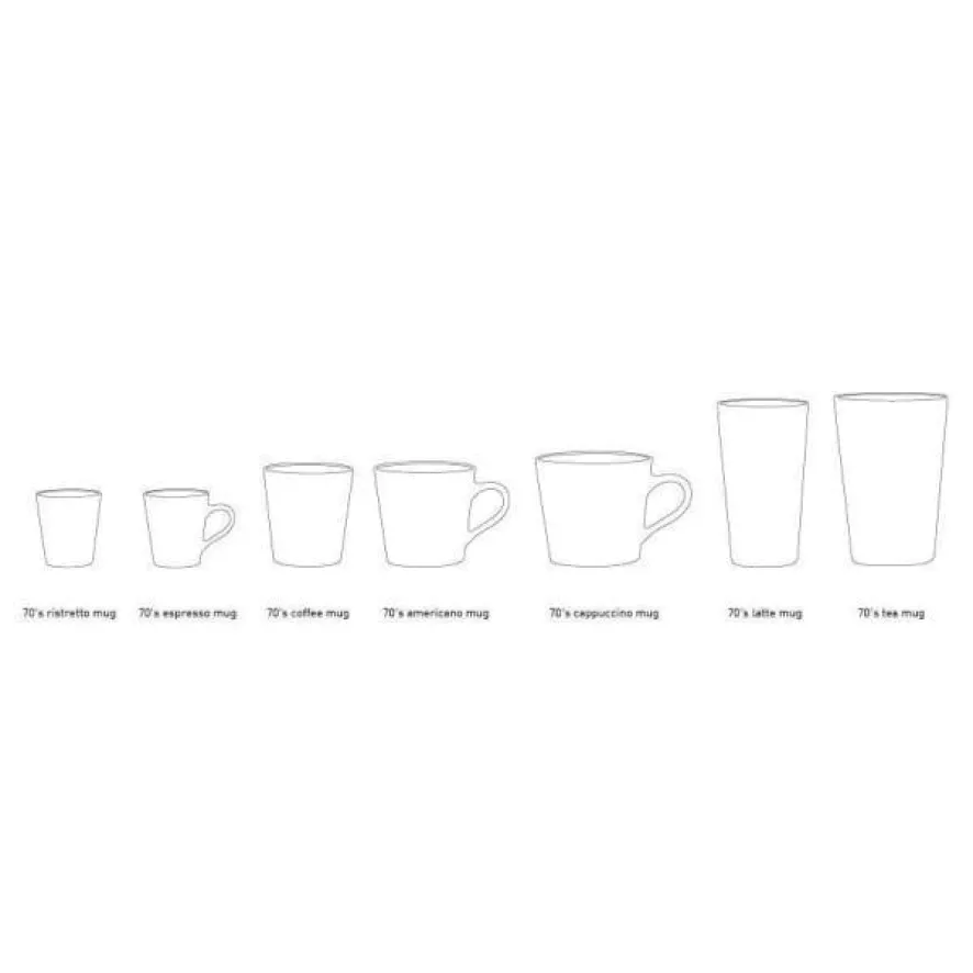 HKliving 70's Ceramic Espresso Mok Espresso Kopjes Set Van 4 Retro 9 HKliving 70's Ceramic Espresso Mok Espresso Kopjes Set Van 4 Retro - Afbeelding 7