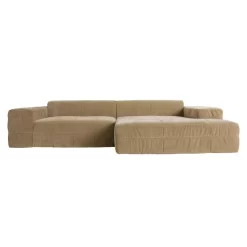 HKliving Brut Sofa Bank Royal Velvet Cream Rechts