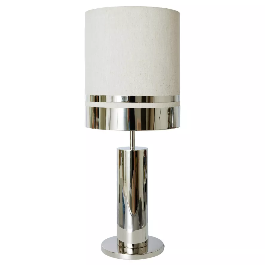 HKliving Chrome Space Tafellamp 11 HKliving Chrome Space Tafellamp - Afbeelding 9