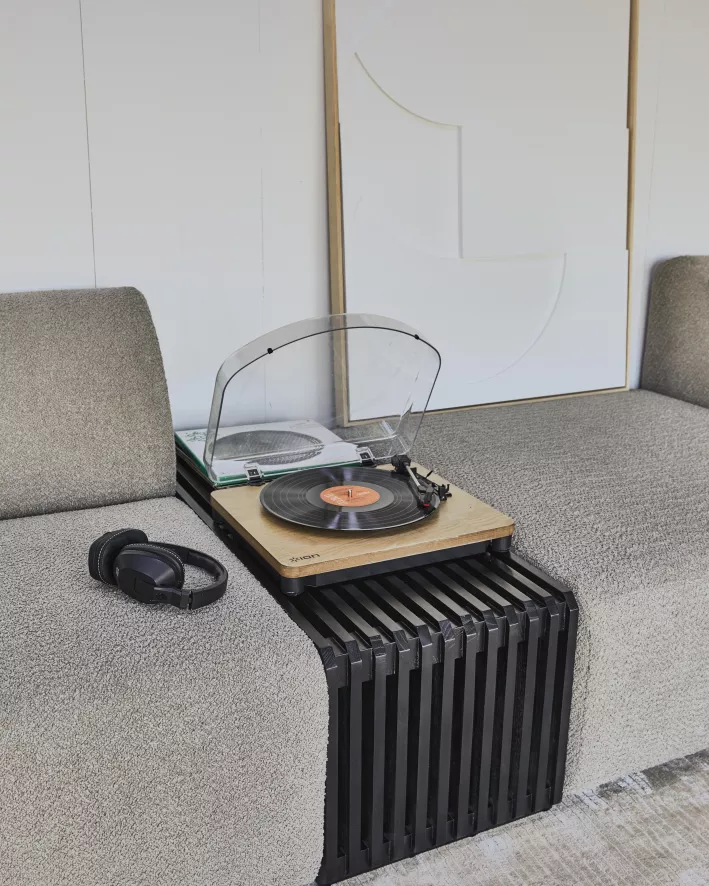 HKliving Slatted Bankje Eetbank 96 Sand 8 HKliving Slatted Bankje Eetbank 96 Sand - Afbeelding 6