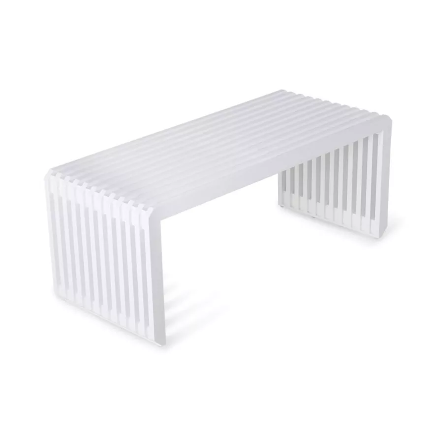 HKliving Slatted Bankje Eetbank 96 Sand 10 HKliving Slatted Bankje Eetbank 96 Sand - Afbeelding 8