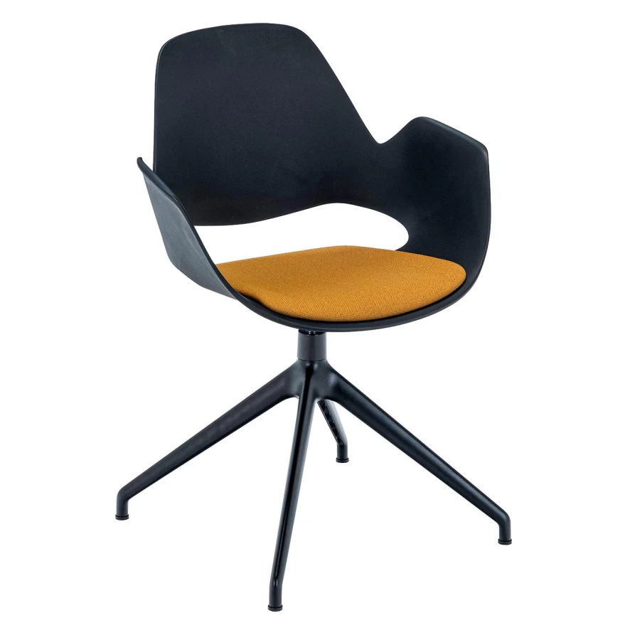 Houe Falk Stoel Met Draaibaar Onderstel Gestoffeerd Dark Grey 4 Houe Falk Stoel Met Draaibaar Onderstel Gestoffeerd Dark Grey - Afbeelding 2