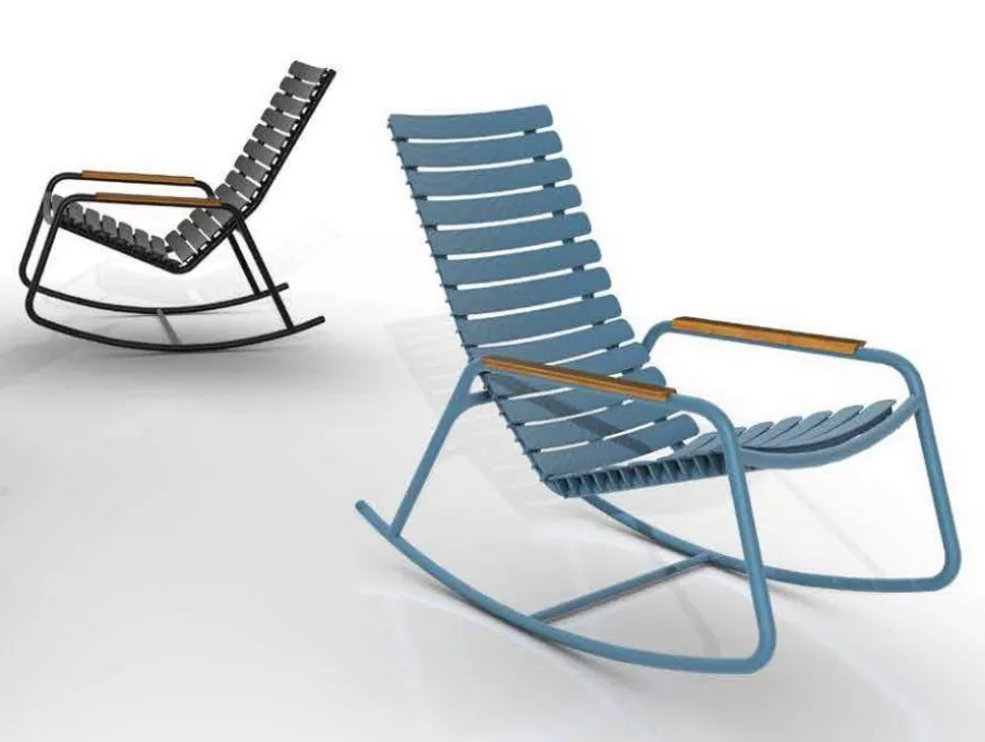 Houe ReClips Schommelstoel Met Bamboe Armleuningen Grijs 4 Houe ReClips Schommelstoel Met Bamboe Armleuningen Grijs - Afbeelding 3