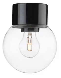 Ifö Electric Classic Globe Plafond- En Wandlamp Ø15 Transparant Zwart