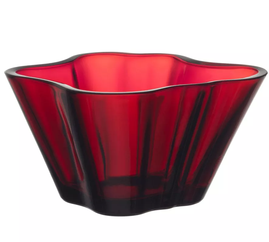 Iittala Alvar Aalto Schaal Ø14 Cranberry 3 Iittala Alvar Aalto Schaal Ø14 Cranberry