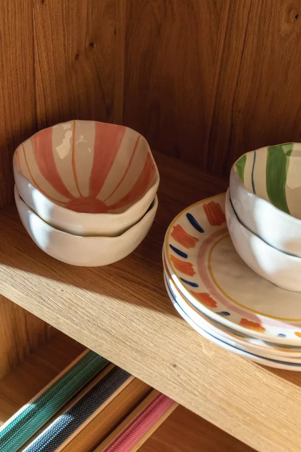 & Klevering &klevering Ray Kom 13x16,5 Set Van 2 Roze 5 & Klevering &klevering Ray Kom 13x16,5 Set Van 2 Roze - Afbeelding 3