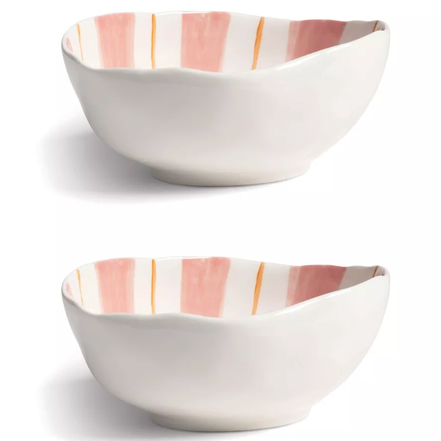 & Klevering &klevering Ray Kom 13x16,5 Set Van 2 Roze 3 & Klevering &klevering Ray Kom 13x16,5 Set Van 2 Roze