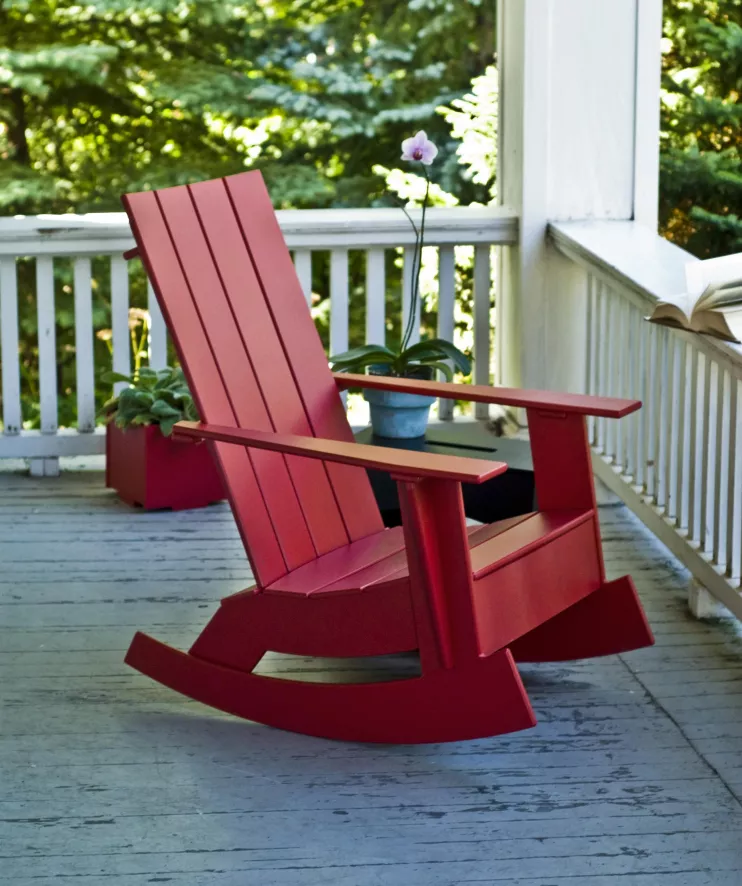 Loll Designs Adirondack Schommelstoel Apple Red 5 Loll Designs Adirondack Schommelstoel Apple Red - Afbeelding 3