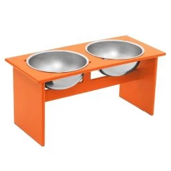 Loll Designs Minimalist Hondenvoerbak Large Sunset Orange