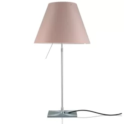 Luceplan Costanza Tafellamp Telescopisch Met Dimmer Aluminium/Soft Skin